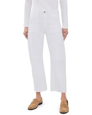 Le Jean Petite Utility Jeans - White
