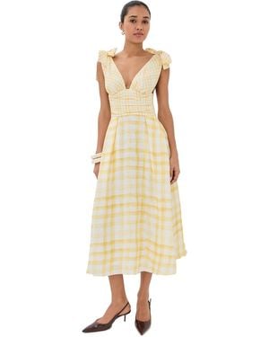 Rosie Assoulin Bow Shoulder Dress - Natural