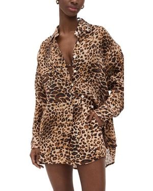 Vitamin A Playa Boyfriend Shirt - Brown