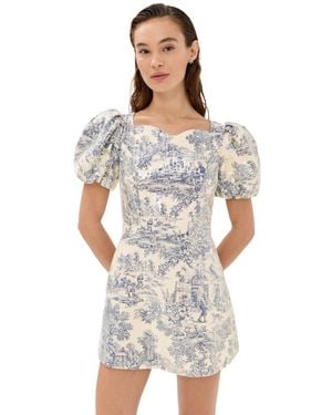 Tanner Fletcher Helene Puff Sleeve Sequin Toile Dress - Multicolour