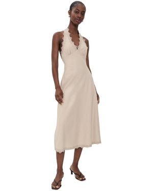 Lioness Stars Align Midi Dress - Natural