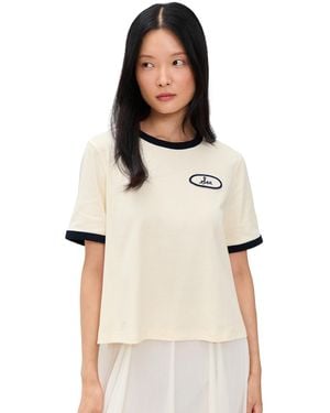 Sea Hester Solid Ringer T-Shirt - Black