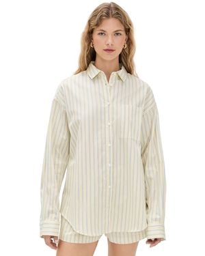 Joe's Jeans The Boyfriend Button Down Shirt - Natural