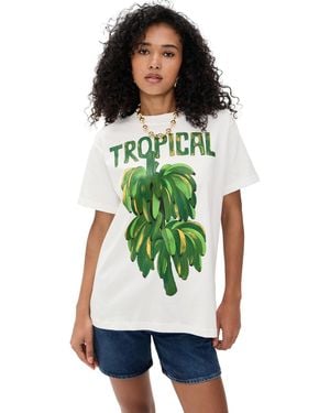 FARM Rio Tropical Off- T-Shirt - Green