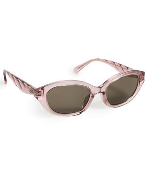Tory Burch Kira Irregular Sunglasses - Black