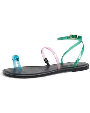 Larroude Biarritz Jelly Sandals - Black