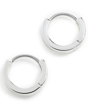 Gorjana Rose Huggies - White