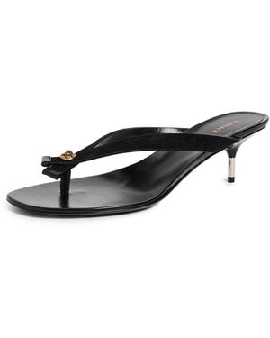 Versace Calf Leather Sandals - Black