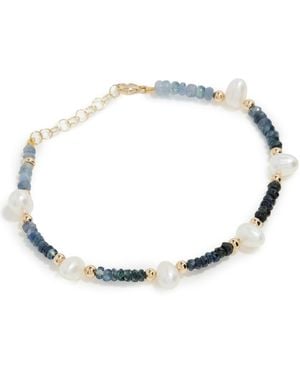 JIA JIA Ombre Sapphire Pearl Bracelet - White