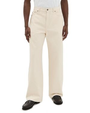 Jonathan Simkhai Wide Leg Denim Jeans - Natural