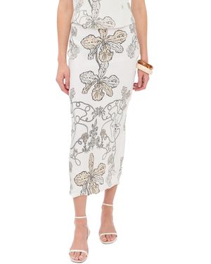 Isla & White Onia Silk Skirt - Multicolor