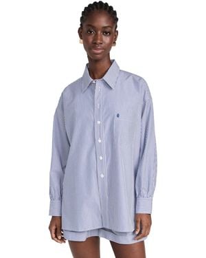 Suzie Kondi Kappa Oversize Shirt - Blue