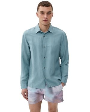 AUTO-REPLY Andrew Linen Shirt - Blue