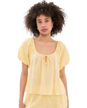 Damson Madder Maura Lace Trim Top - Multicolor