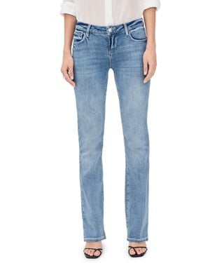 L'Agence Cara Low Rise Bootcut Jeans - Blue