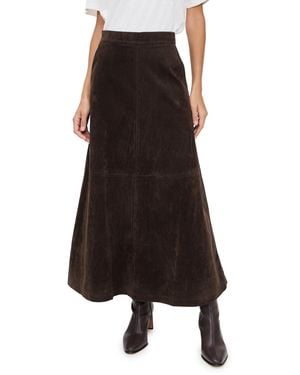 Joe's Jeans The Tavi Vegan Suede Skirt - Black