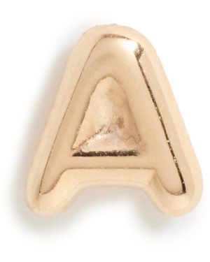 Ariel Gordon 14K Mini Helium Initial Stud Earring - Natural