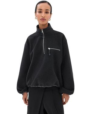 Cecilie Bahnsen Frederik Half-Zip Jacket - Black