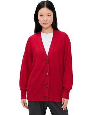 Apiece Apart Drippy Tissue Cardigan - Red