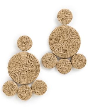 Simon Miller Raffia Deco Earrings - White