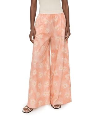 Rodebjer Berta Cotton Print Pants - Pink