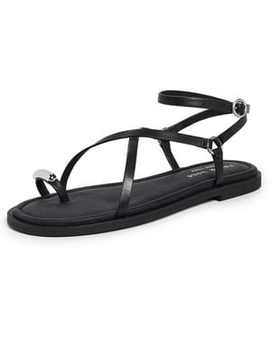 Rag & Bone Geo Strappy Ring Sandals - Black