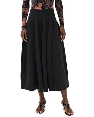 Ulla Johnson Rea High Waist Midi Skirt - Black