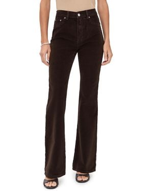 DL1961 Bridget Bootcut High Rise Instasculpt Corduroy Pants - Black