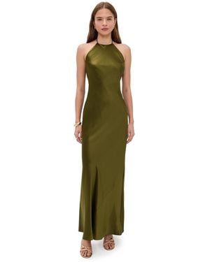 Reformation Jeany Silk Dress - Green