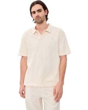 Madewell Cotton Short Sleeve Polo - Natural