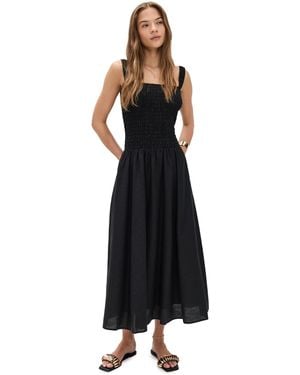 Le Bos Anastasia Smocked Dress - Black