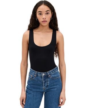 ÉTERNE Tank Thong Bodysuit - Black