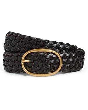 Madewell Woven Oval Buckle Belt - Black