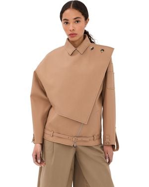 Courreges Oblique Short Trench Jacket - Multicolor
