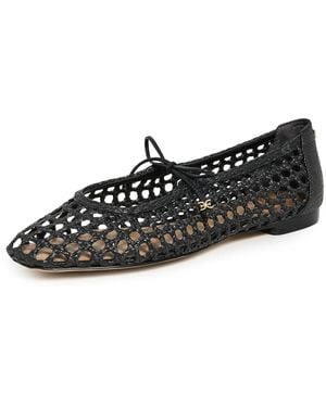 Sam Edelman Marcie Woven Mary Jane Flats - Black