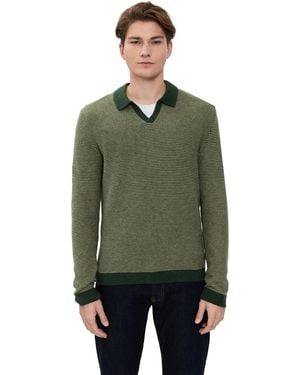 Marine Layer Liam Sweater Polo - Green