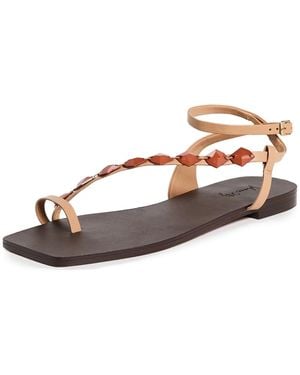 Johanna Ortiz Sand Dazzling Crest Sandals - Multicolor