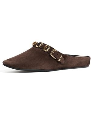 Veronica Beard Narcisa Cabachon Mules - Black