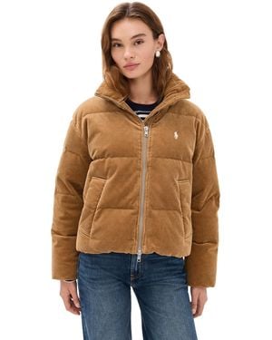 Polo Ralph Lauren Cord Puffer Jacket - Blue