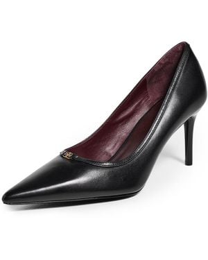Tory Burch Double T Buckle Pumps 80Mm - Black
