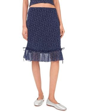 GUIZIO Ruffle Paloma Skirt - Blue