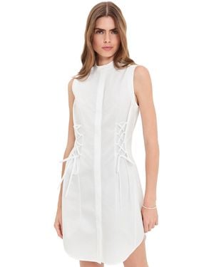 Hevron Thea Dress - White