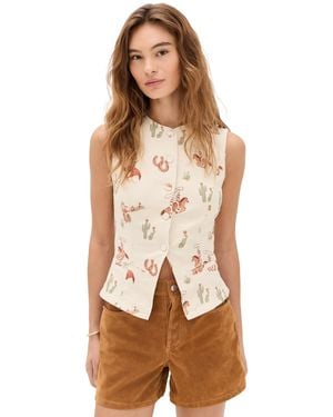 Bailey Rose Sleeveless Top - Brown
