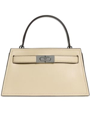 Tory Burch Lee Radziwill Pebbled Top Handle Petite Bag - Multicolor