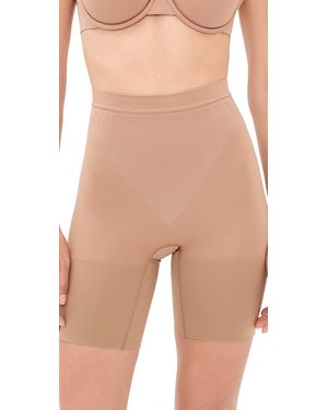 Spanx Sculpt Gofigure Mid Thigh Shorts - Natural