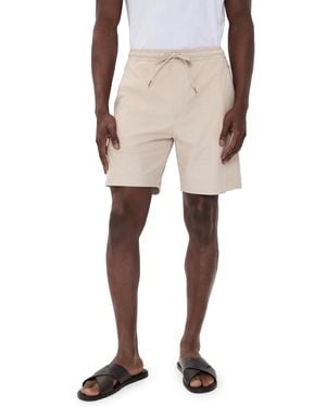 Theory Soft Terry Drawstring Shorts - Natural