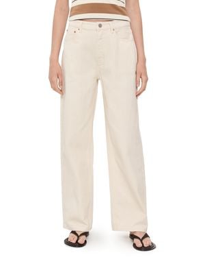 PARKE Wide Leg Jeans - White