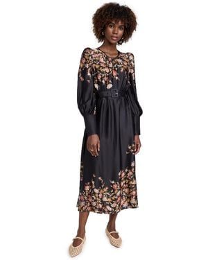 byTiMo Satin Midi Dress - Black