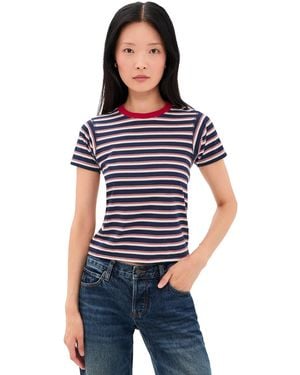 Asher Amelia Stripe Tee - Blue