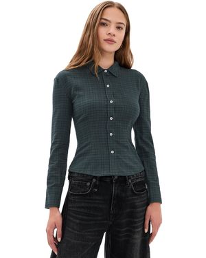 EB DENIM Sedona Button Down Top - Black
